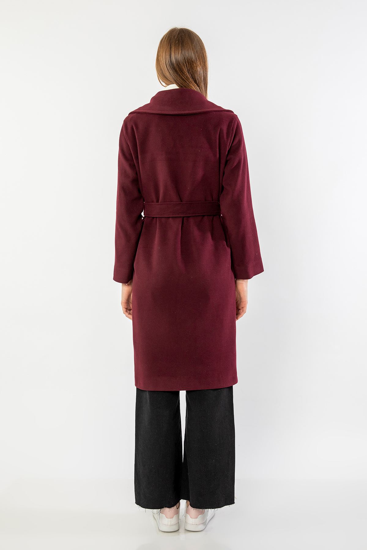 Kuşaklı Kaşe Kaban-Mürdüm