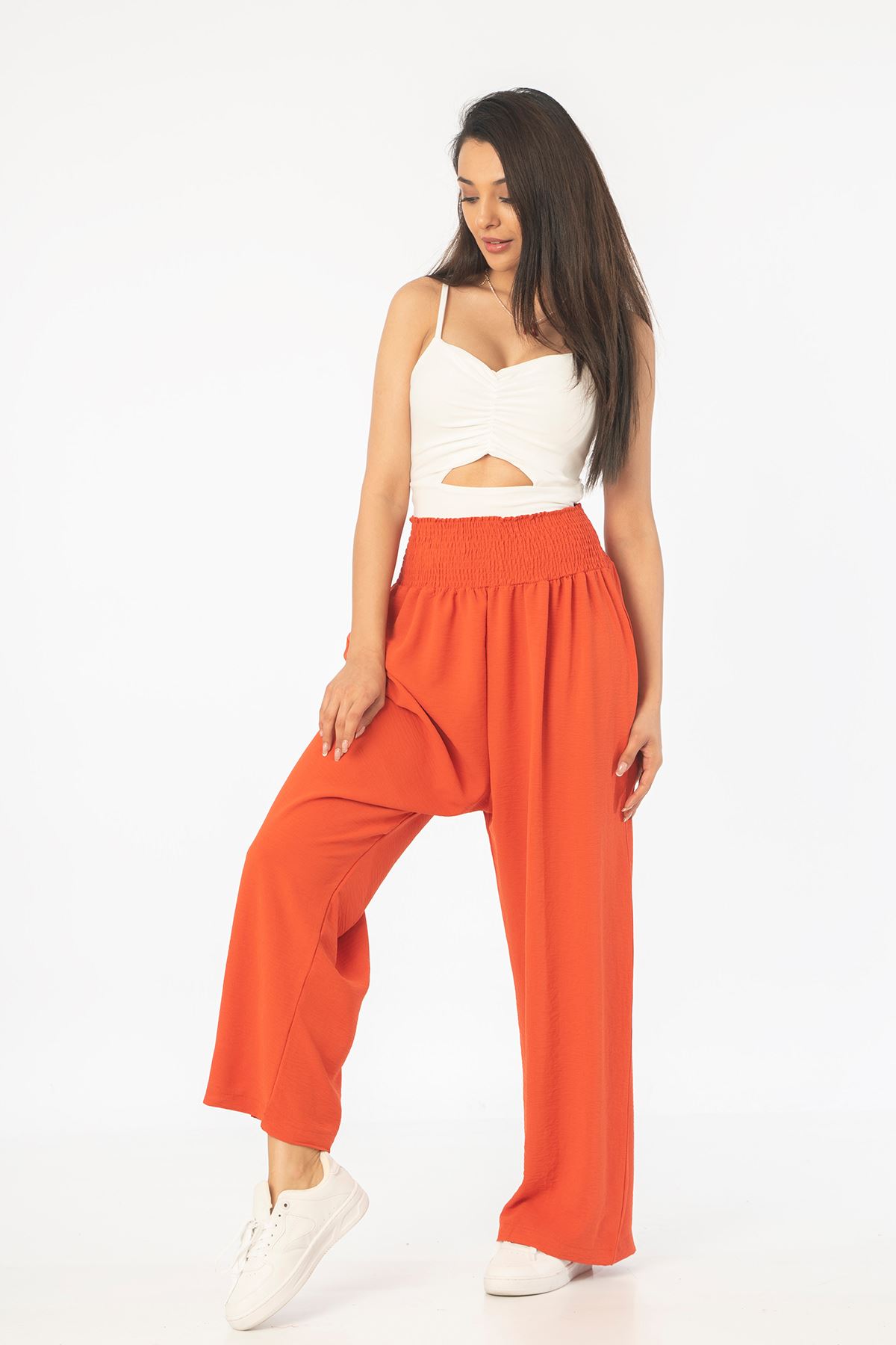 Gipeli Salaş Pantolon-Kiremit