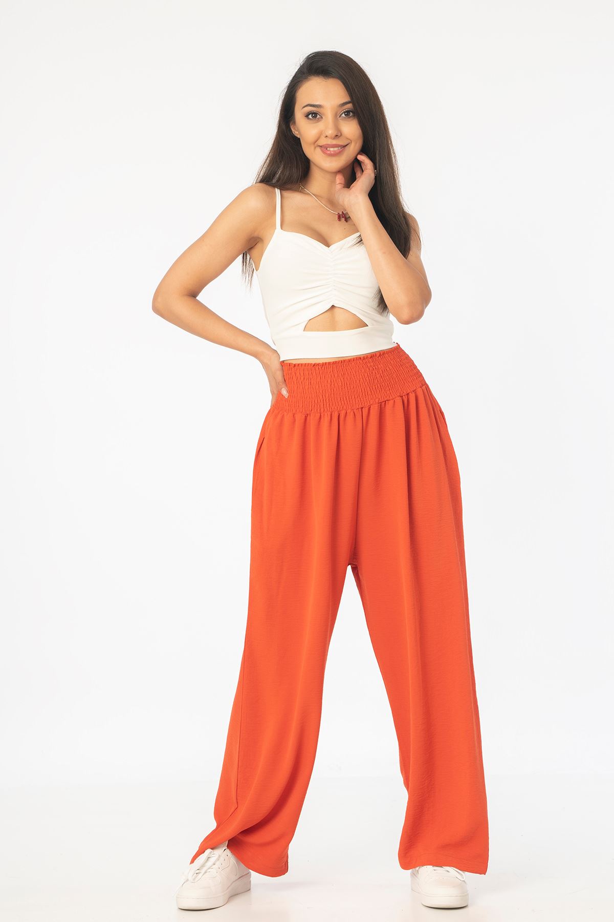 Gipeli Salaş Pantolon-Kiremit