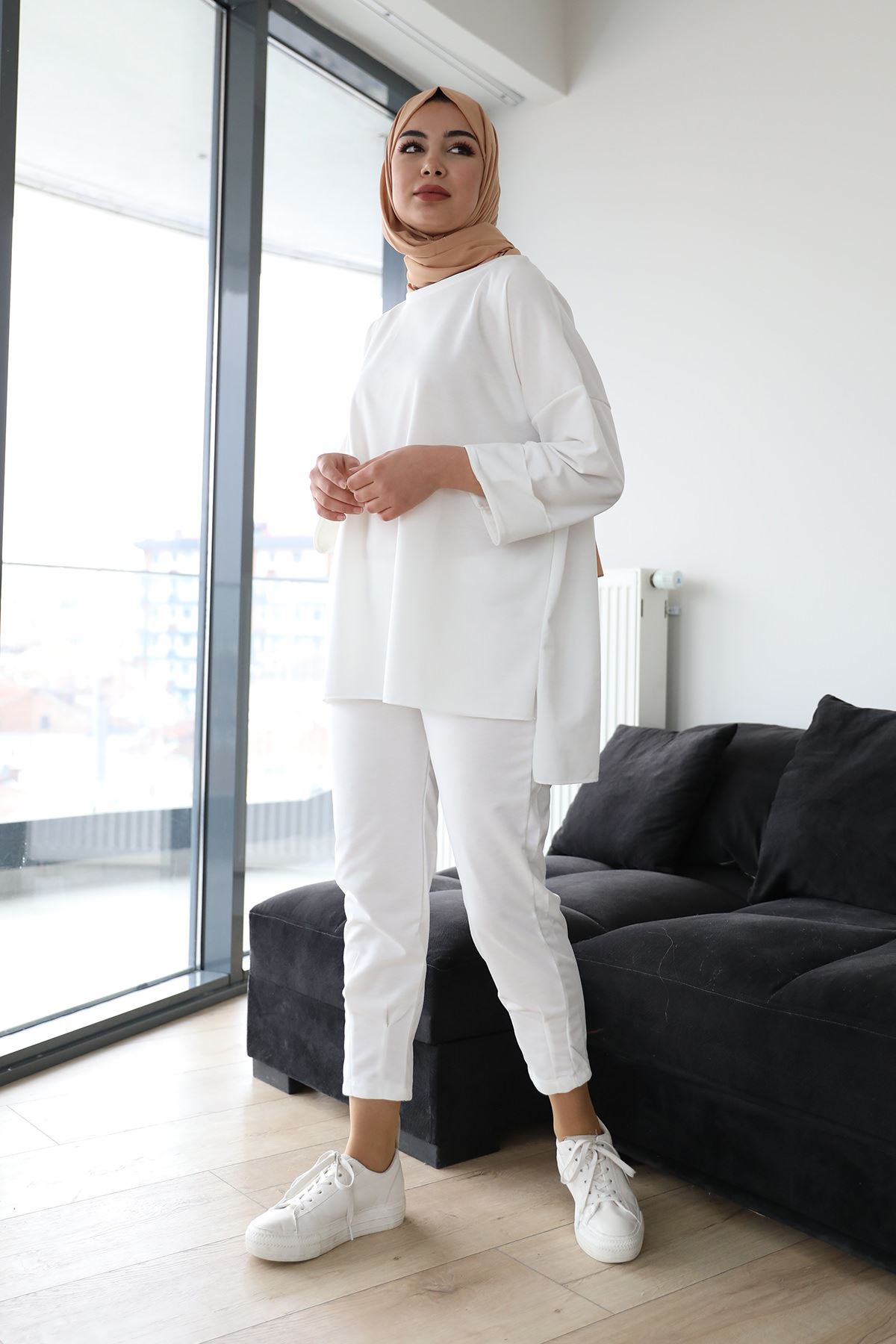 Salaş İkili Takım-Beyaz