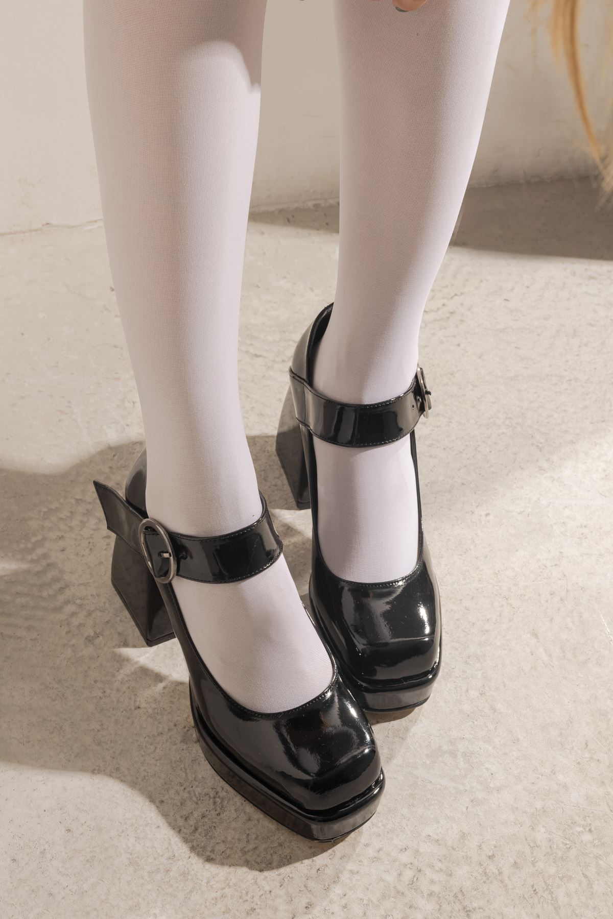 Rugan Topuklu Ayakkabı-Siyah