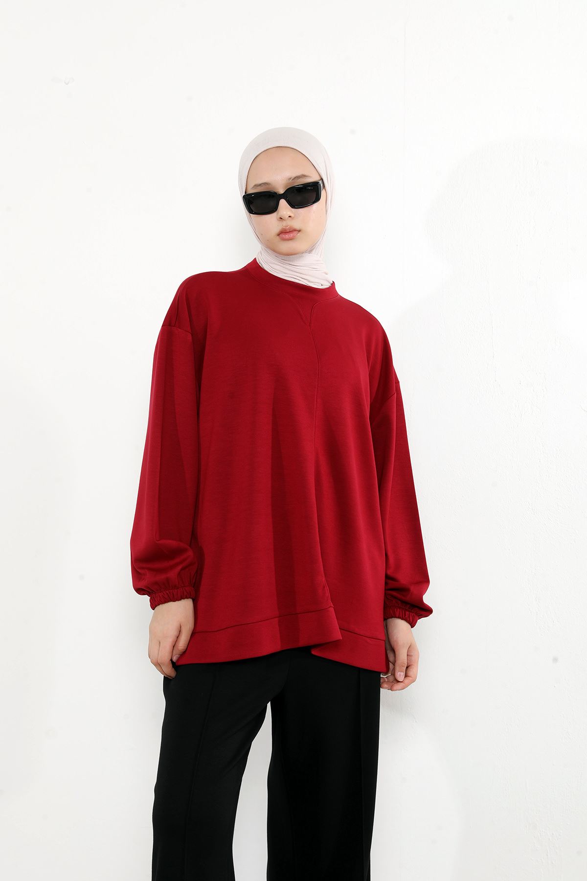 Yaka Detay Oysho Tunik-Bordo