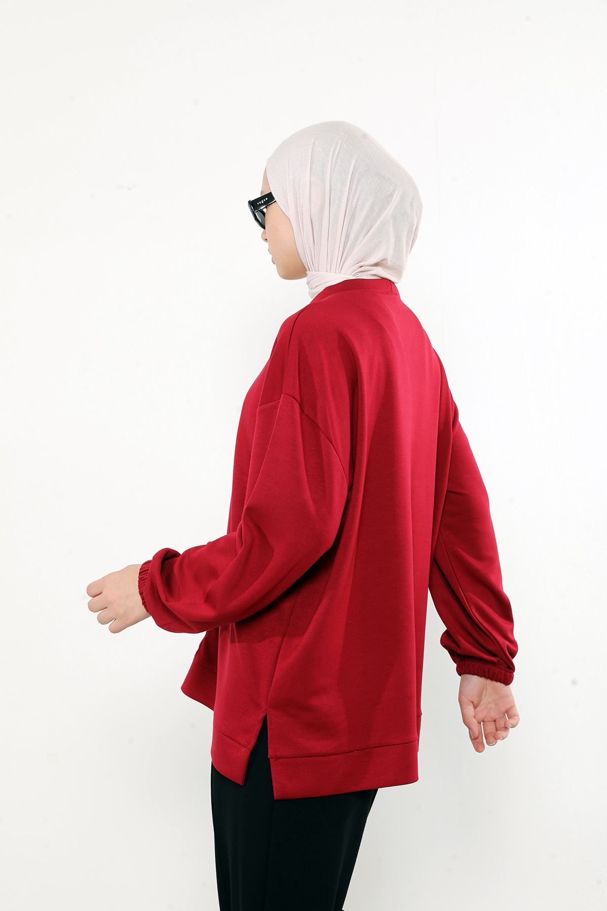 Yaka Detay Oysho Tunik-Bordo