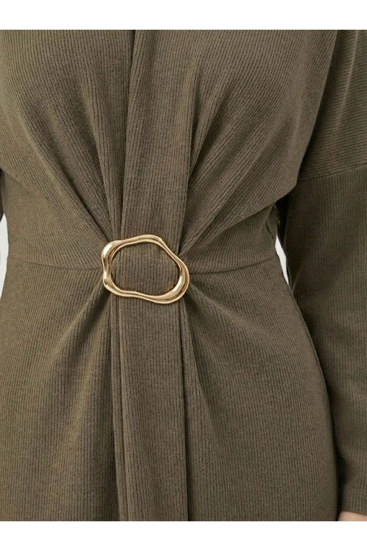 Toka Detay Elbise-Vizon