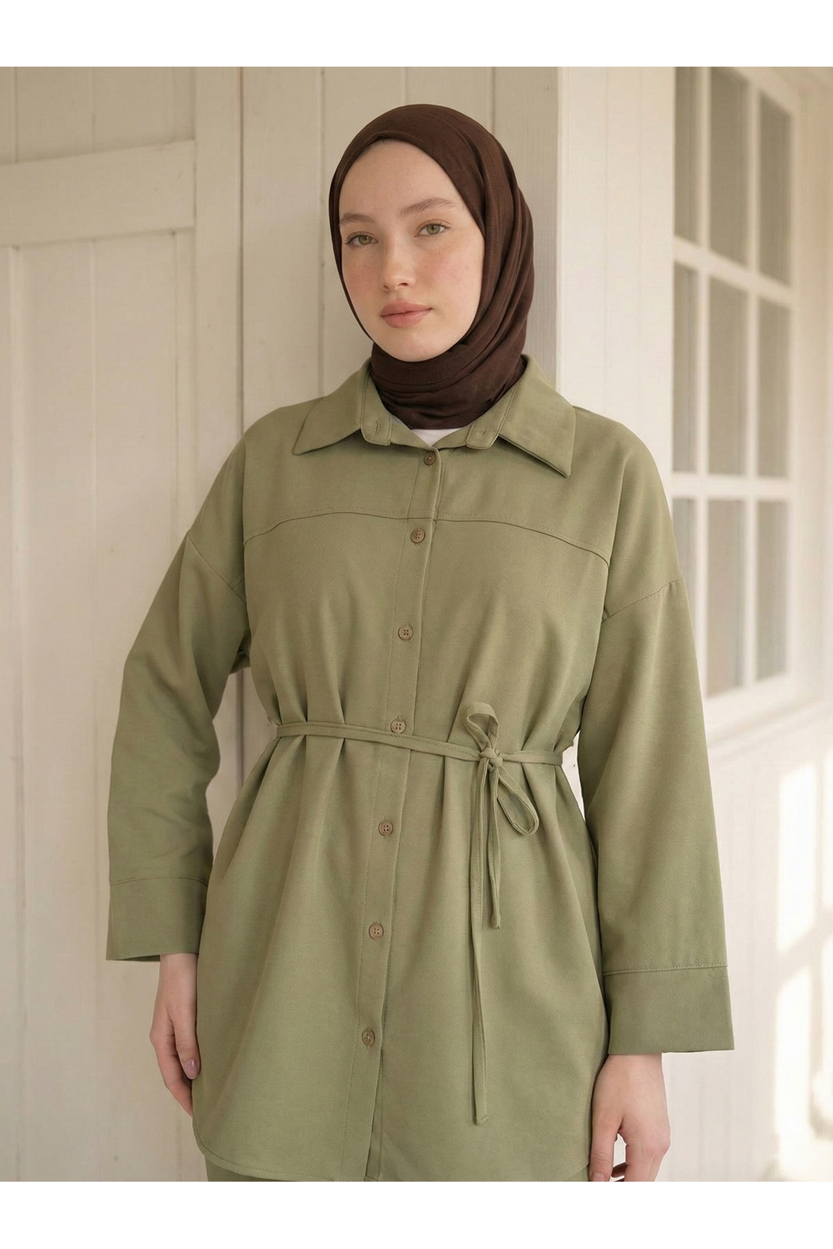 Roba Detay Pantolonlu Takım-Açık Haki