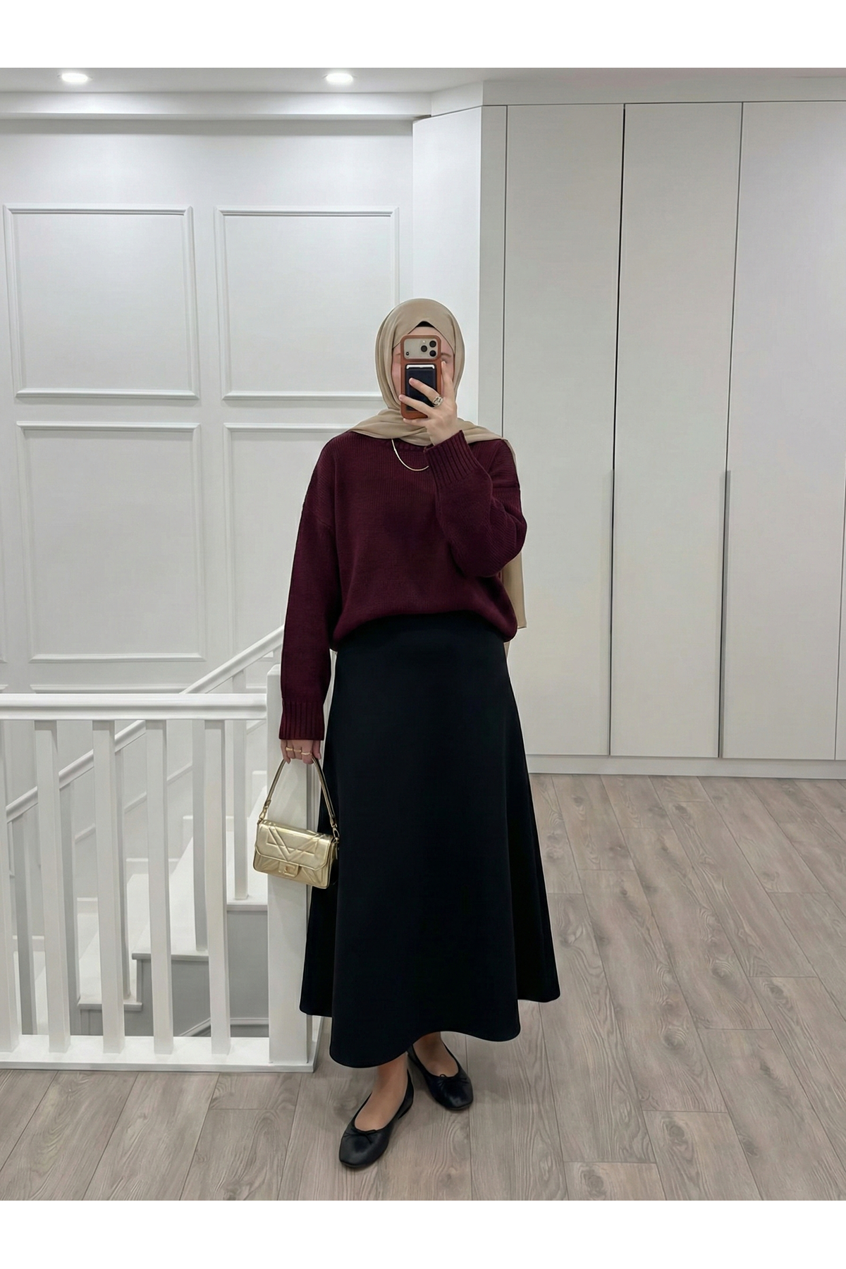 Scuba Verev Etek-Siyah