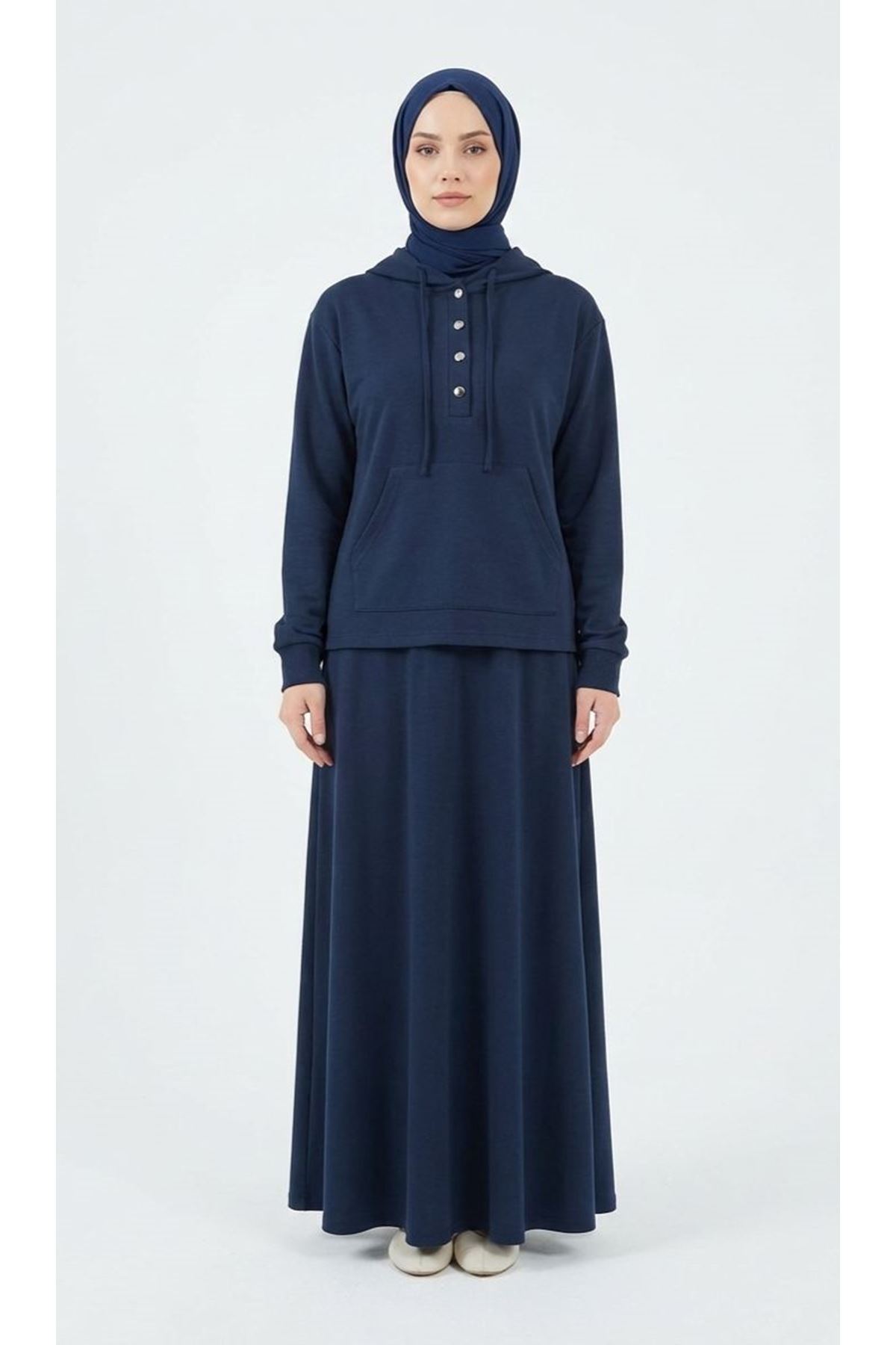 Pat Detay Etekli Takım-Lacivert