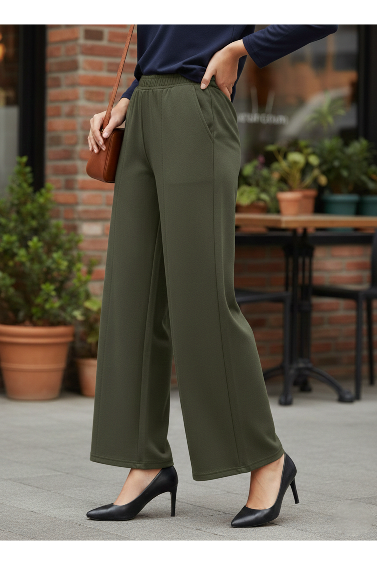 Oysho Cepli Pantolon-Haki