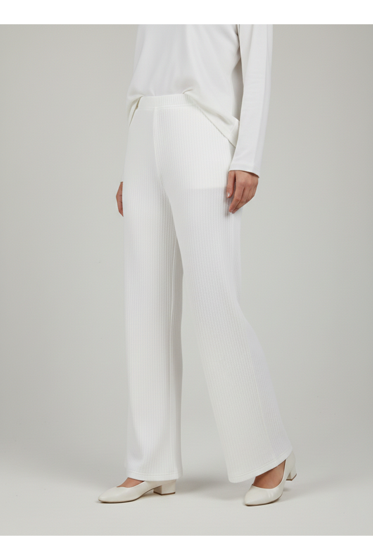 Ziplin Pantolon-Ekru