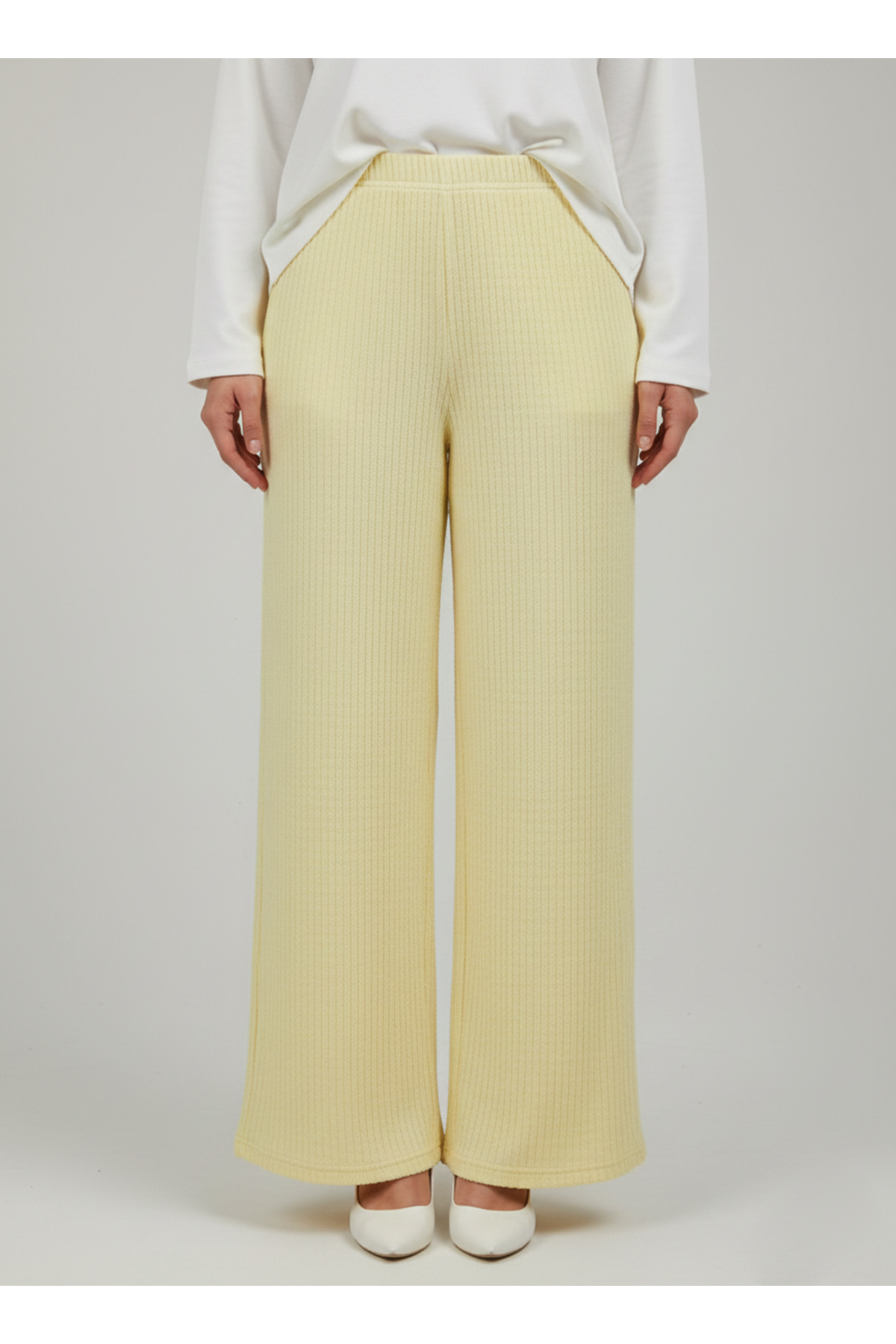 Ziplin Pantolon-Sarı