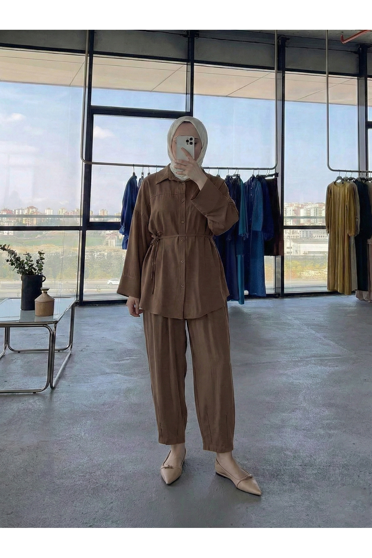 Paça Pensli Takım-Kahve