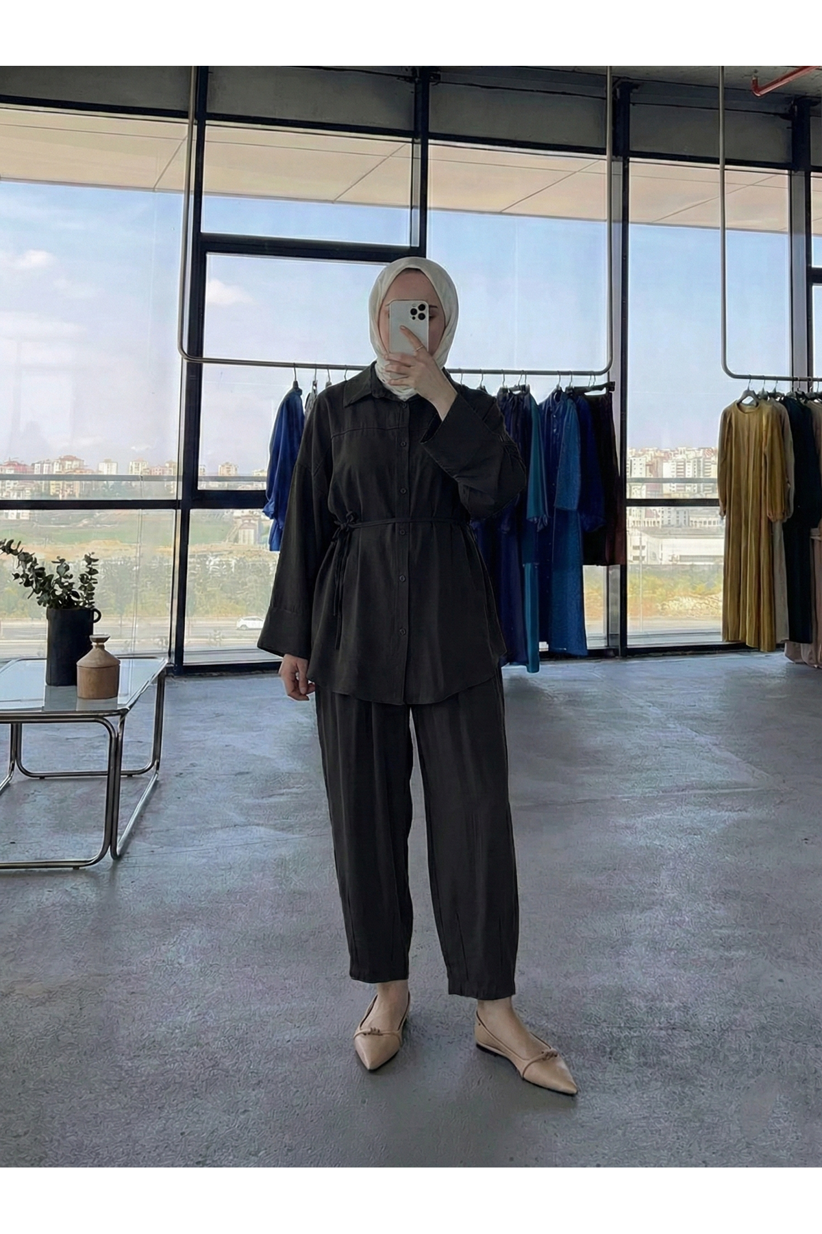 Paça Pensli Takım-Siyah