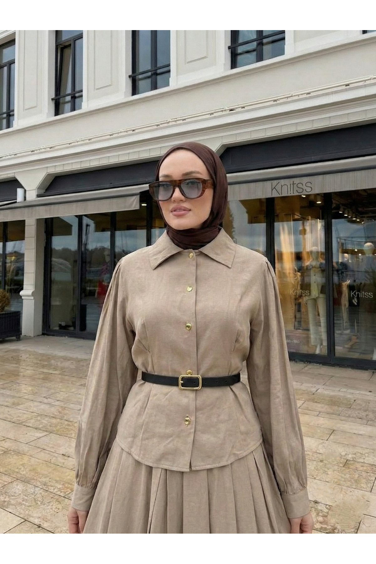 Ön Arka Pensli Etekli Takım-Vizon