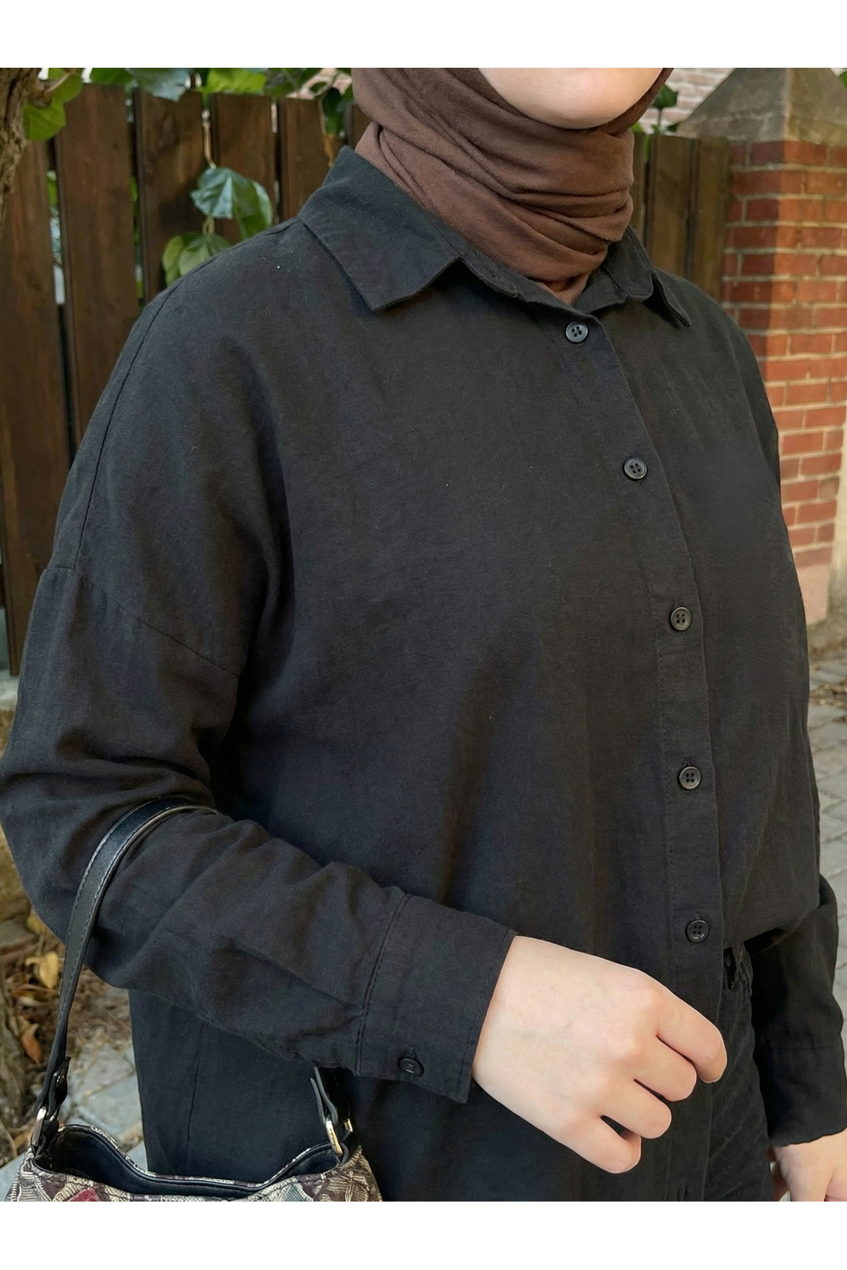 Arka Roba Detay Tunik-Siyah