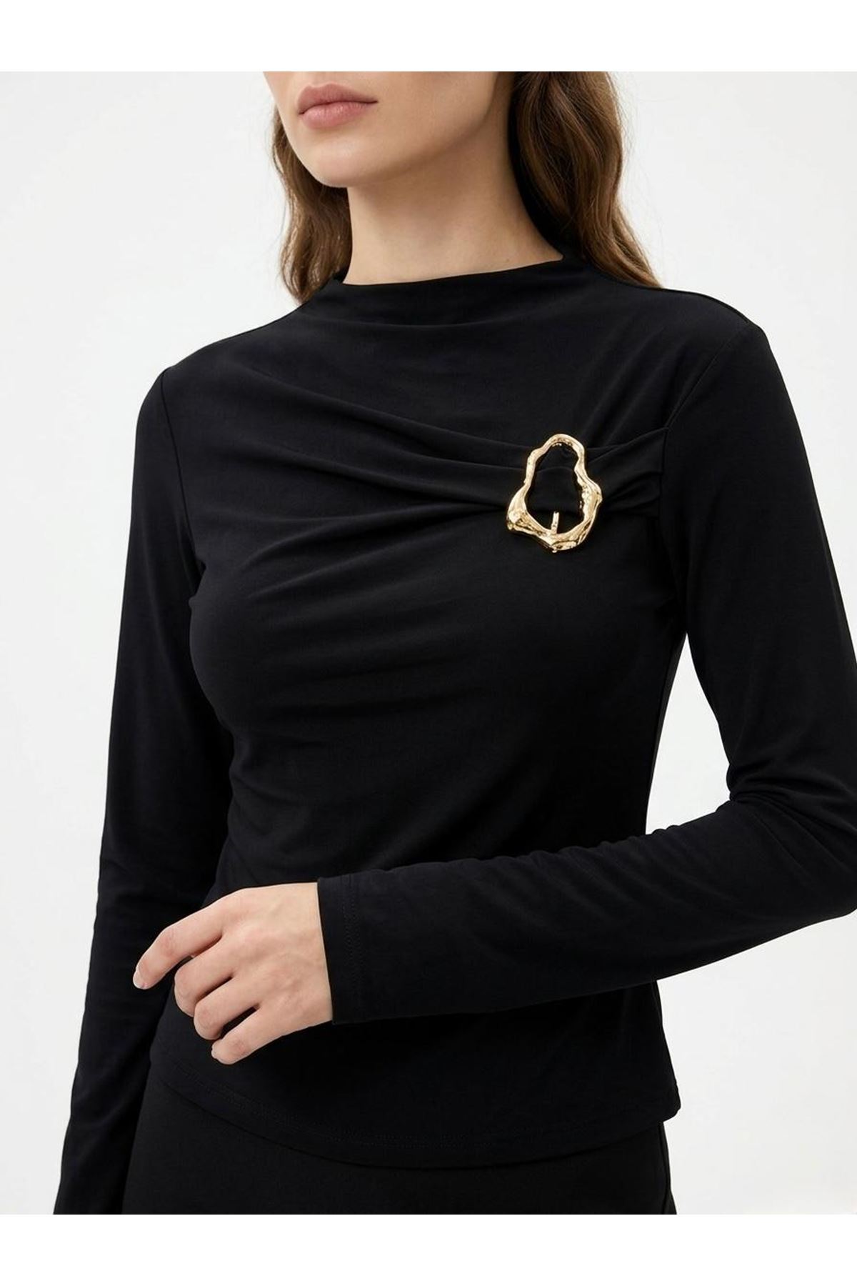 Toka Detay Sendy Bluz-Siyah