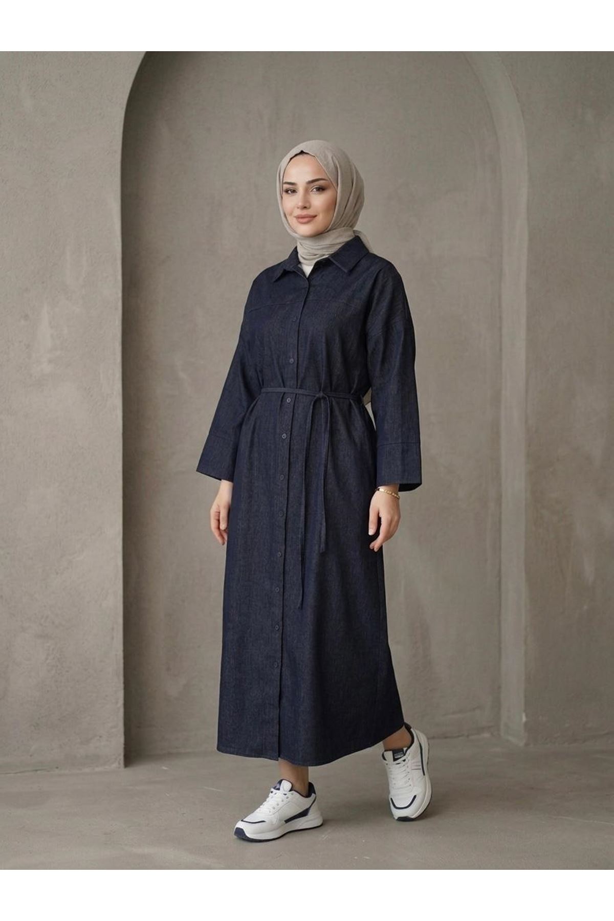 Roba Detay Elbise-Lacivert