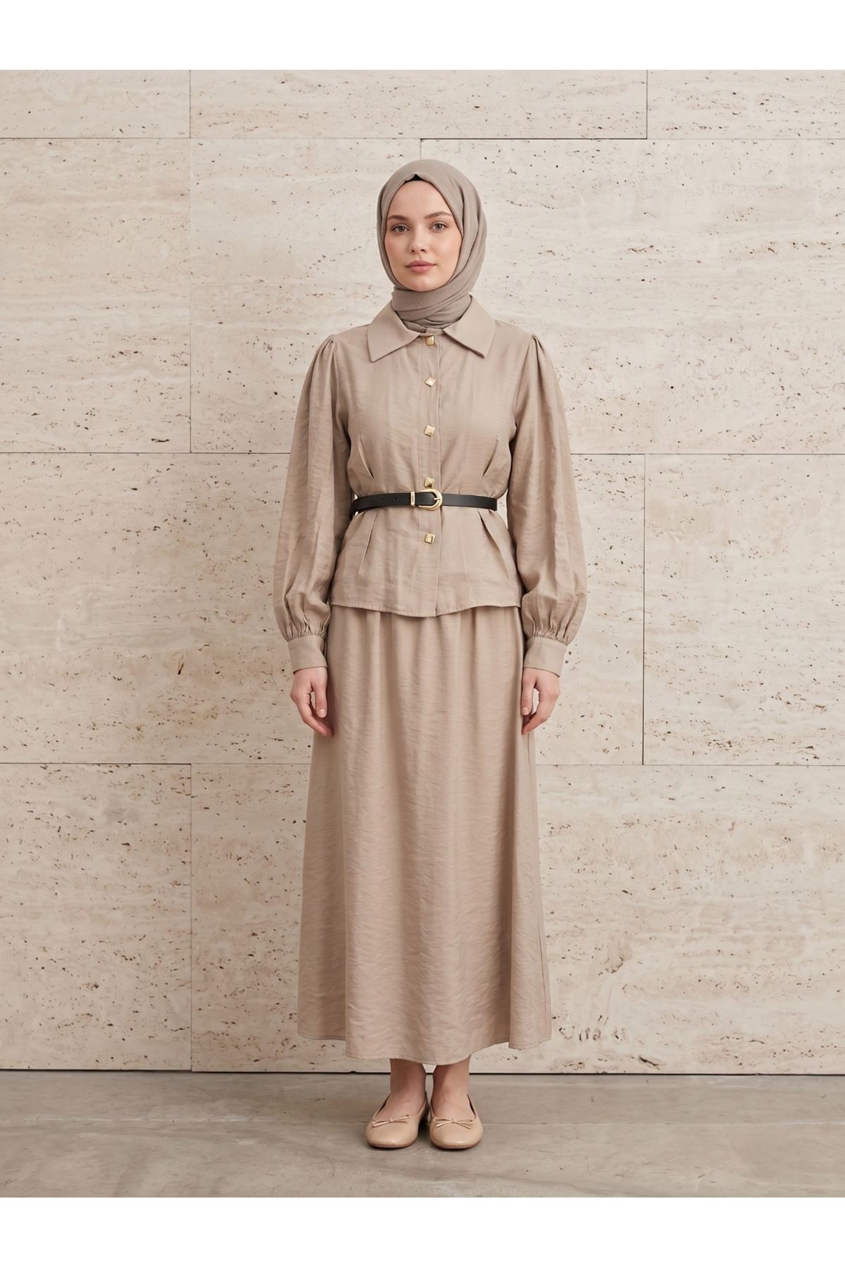 Ön Pensli Etekli Takım-Vizon