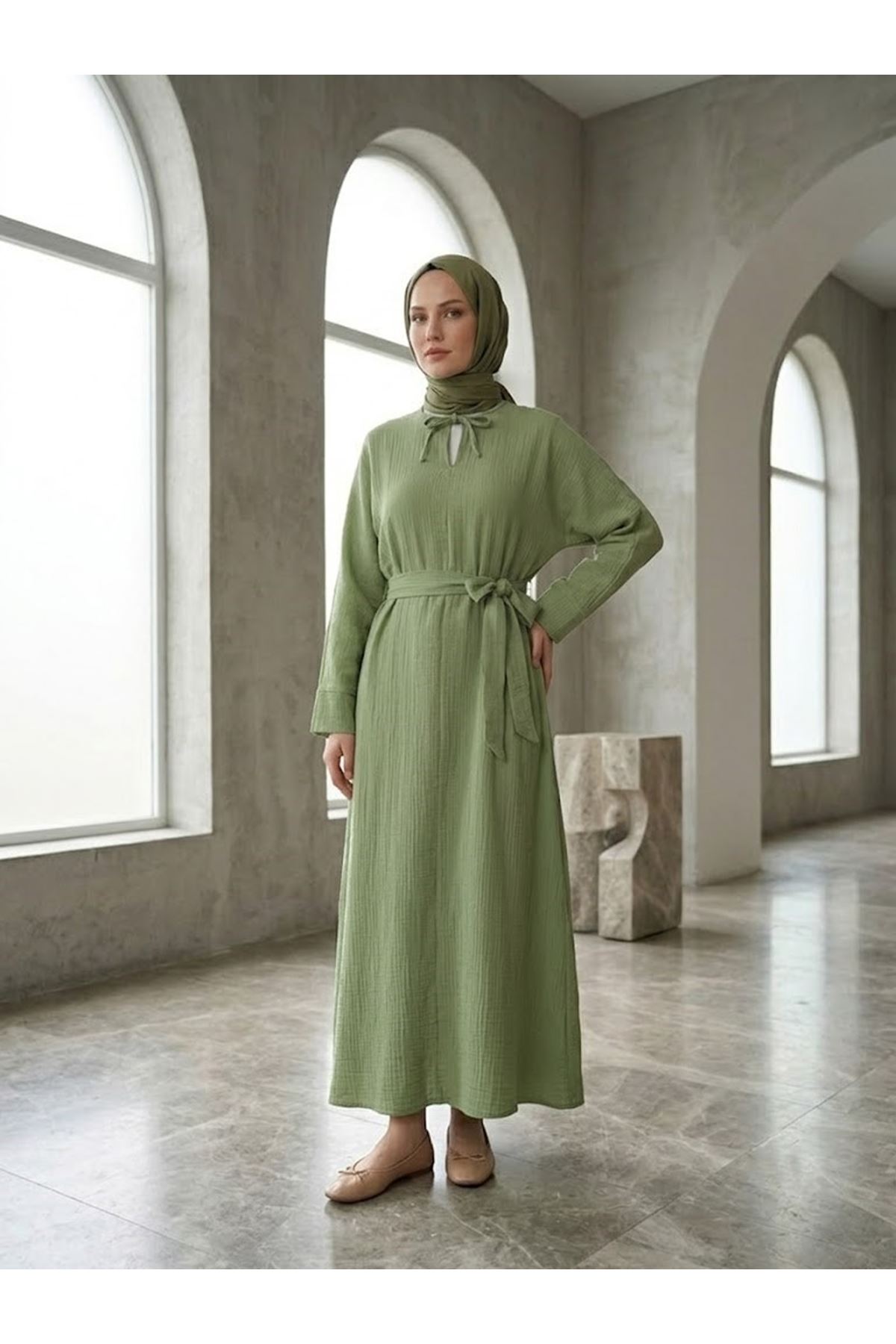 Yarasa Elbise-Mint
