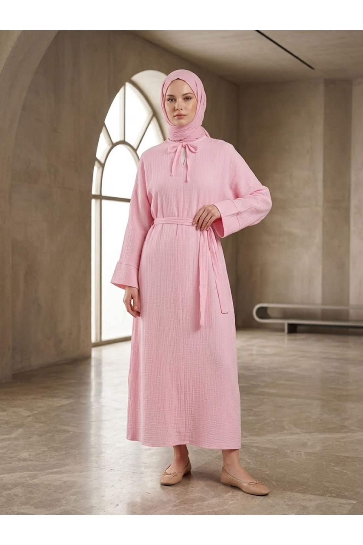Yarasa Elbise-Pembe