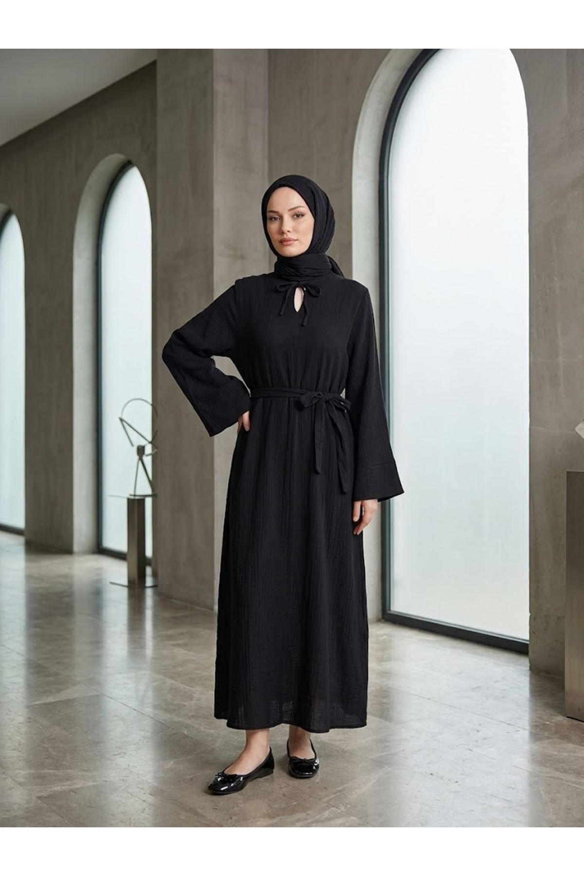 Yarasa Elbise-Siyah