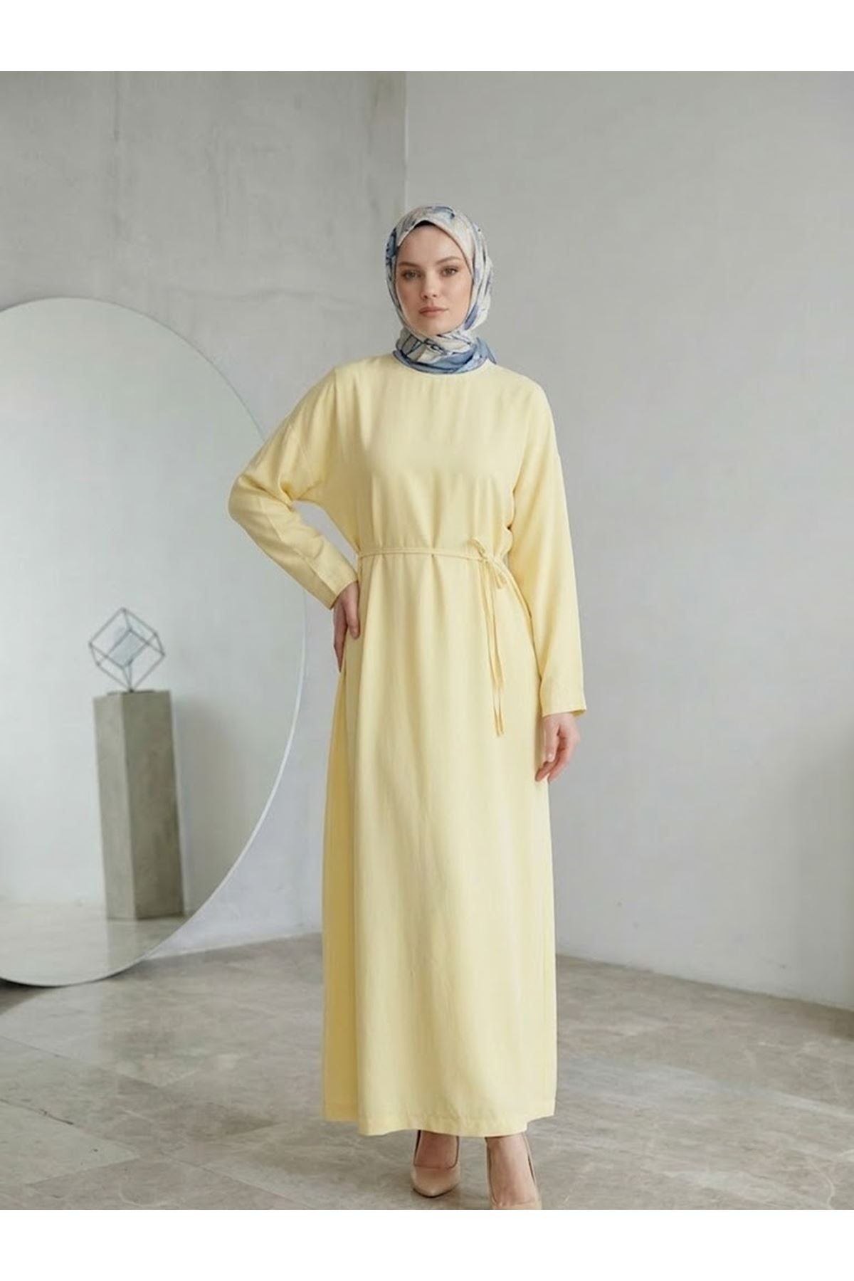 Kupra Elbise-Sarı