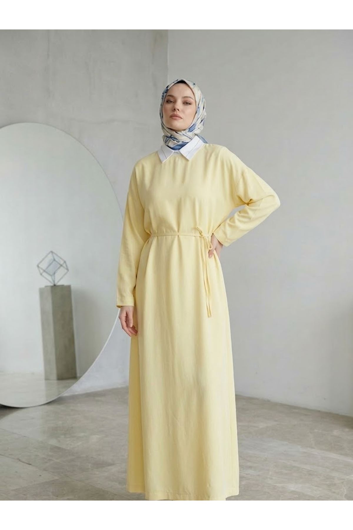 Kupra Elbise-Sarı