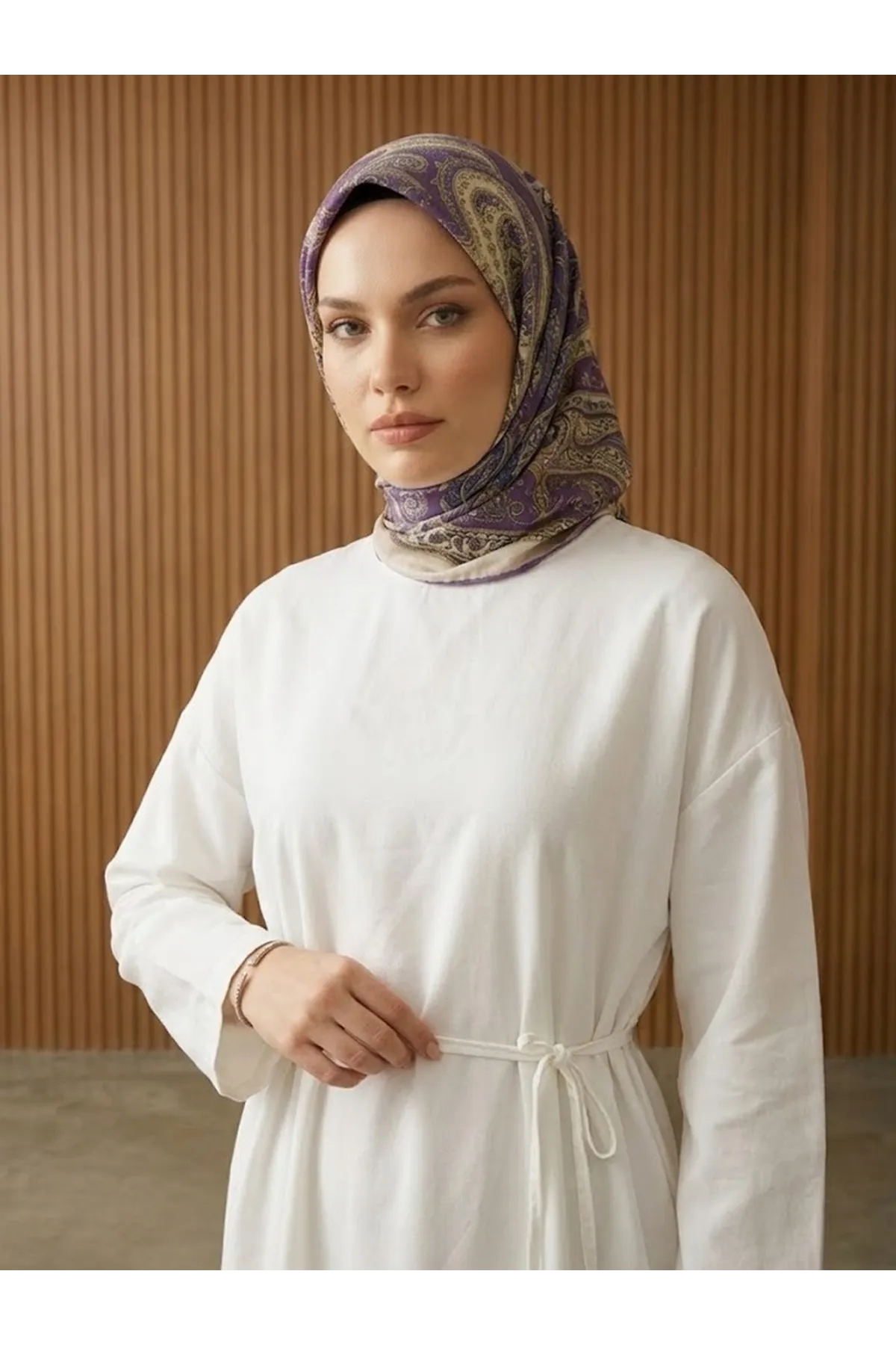 Kupra Elbise-Beyaz