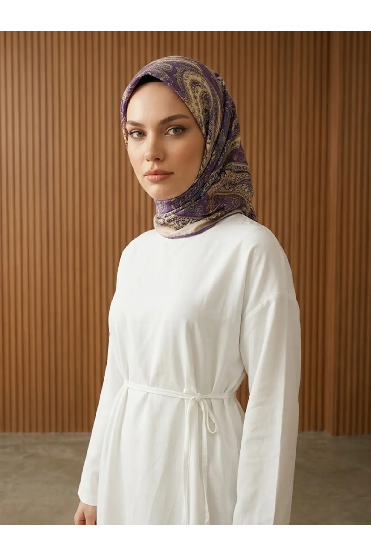 Kupra Elbise-Beyaz
