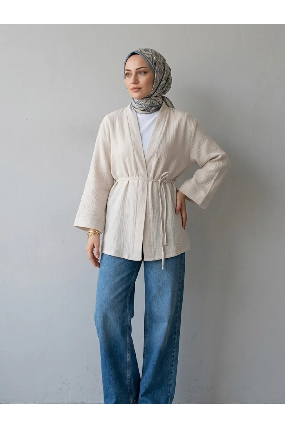 Müslin Kimono-Taş