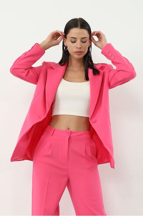 Retro Palazzo Takım-Fuşya