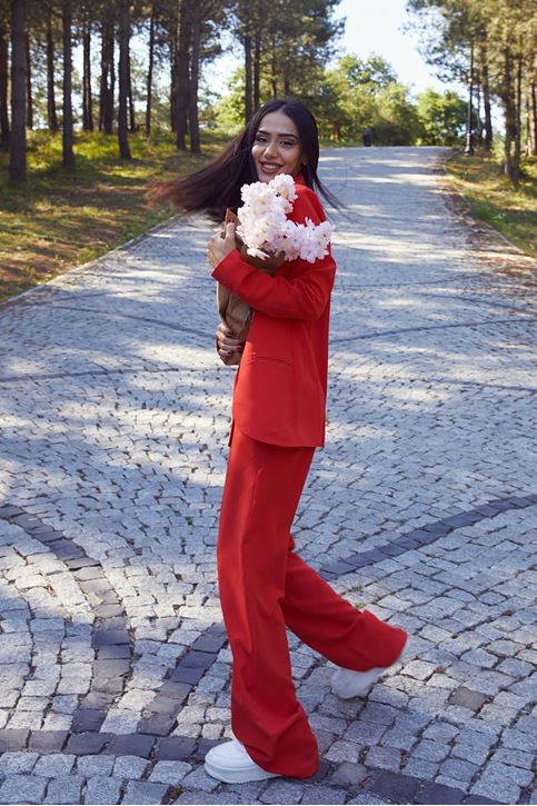 Retro Palazzo Takım-Nar Çiçeği