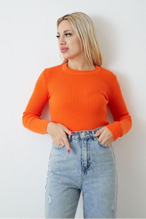 Bisiklet Yaka Kazak-Oranj