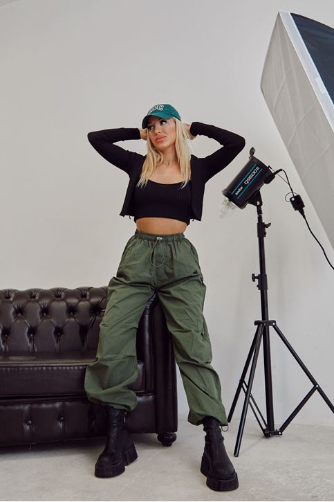 Paraşüt Pantolon-Haki