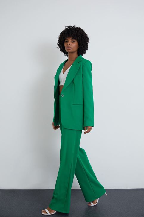 Retro Palazzo Takım-Açık Yeşil