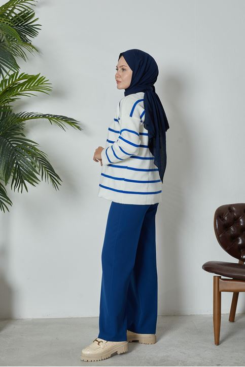 Retro Palazzo Pantolon-İndigo