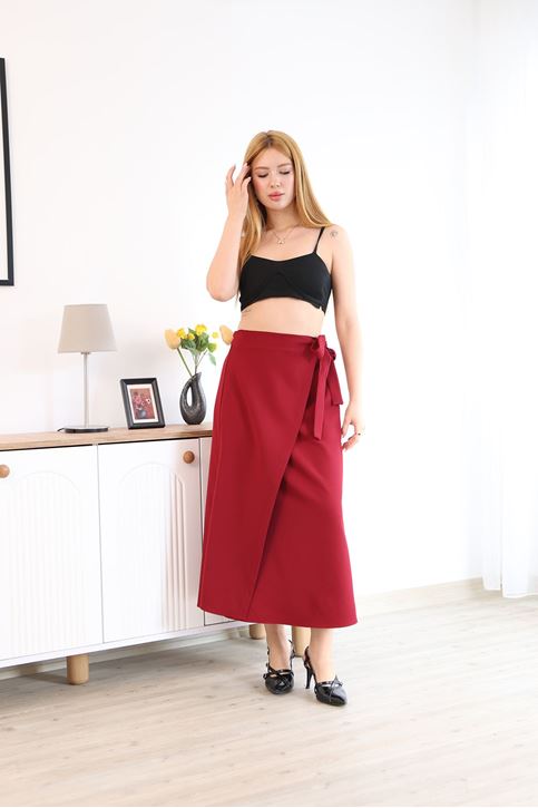 Ön Kapak Detay Atlas  Etek-Bordo