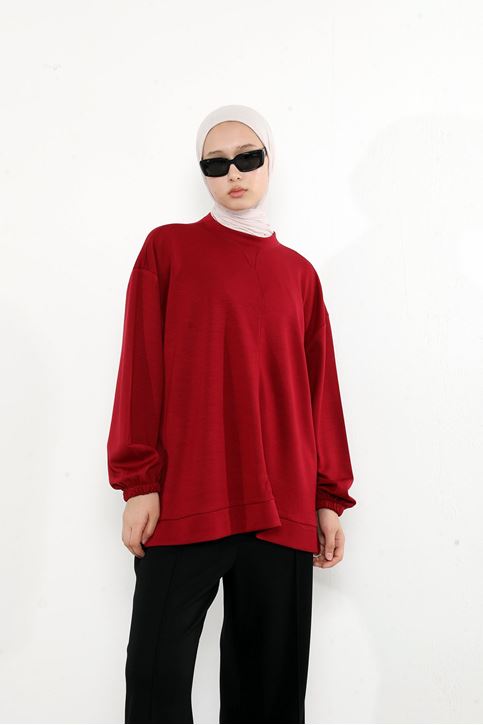 Yaka Detay Oysho Tunik-Bordo