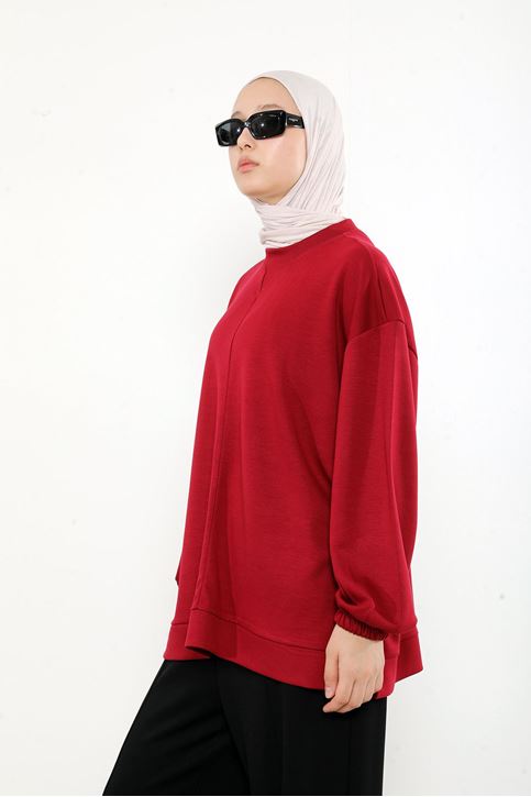 Yaka Detay Oysho Tunik-Bordo