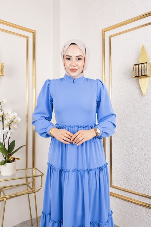 Kat Kat Bible Elbise-İndigo