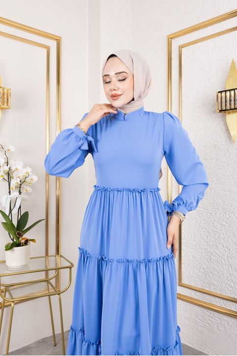 Kat Kat Bible Elbise-İndigo