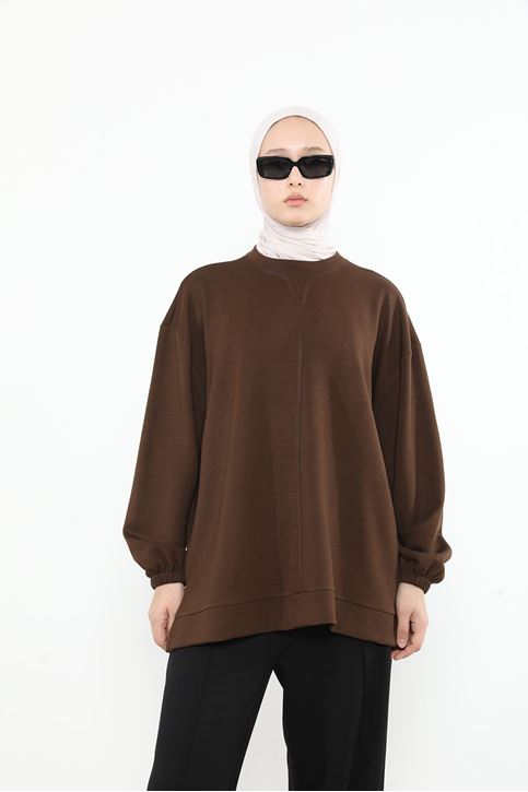 Yaka Detay Oysho Tunik-Kahve