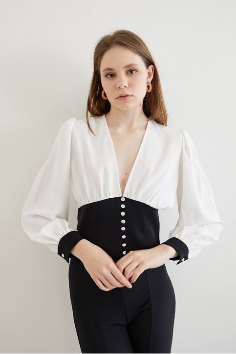 Garnili Bluz-Ekru