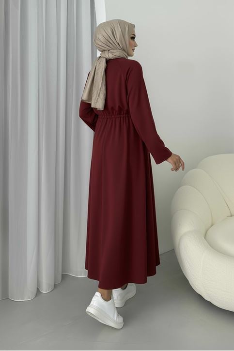 Beli Tünelli Oysho Elbise-Bordo