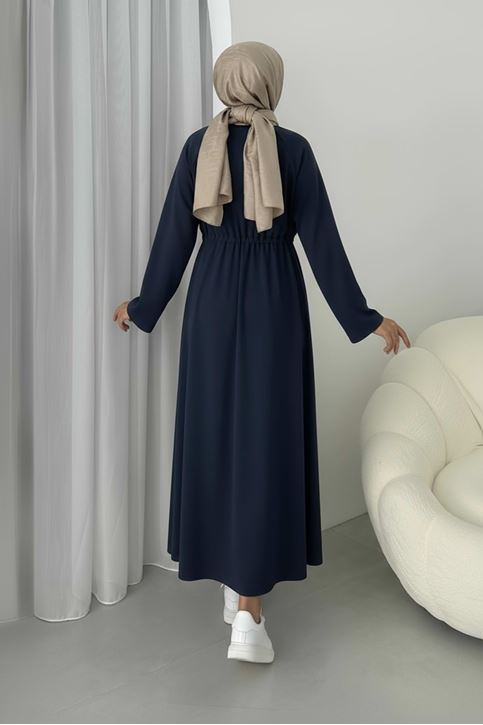 Beli Tünelli Oysho Elbise-Lacivert