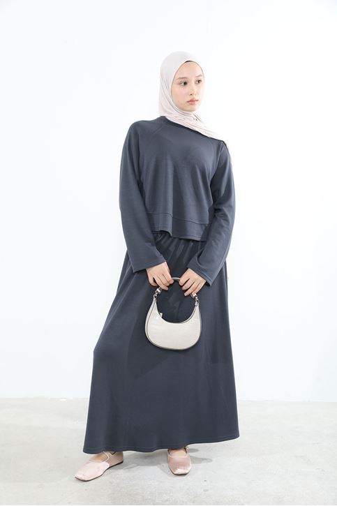 Yarasa Kol Oysho  Etekli Takım-Antrasit