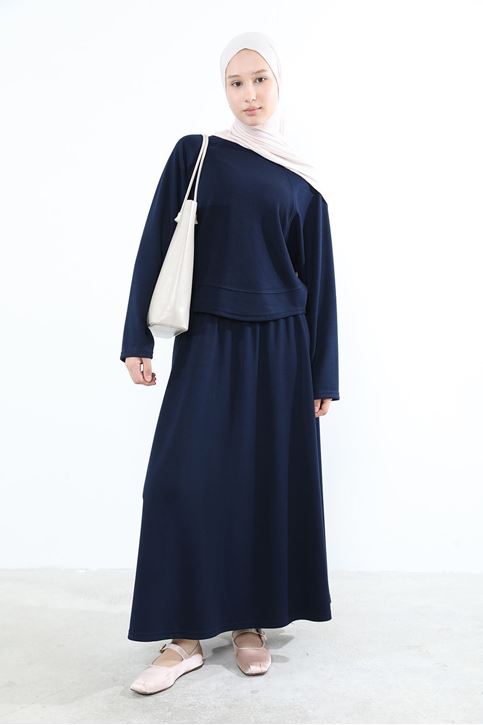 Yarasa Kol Oysho  Etekli Takım-Lacivert