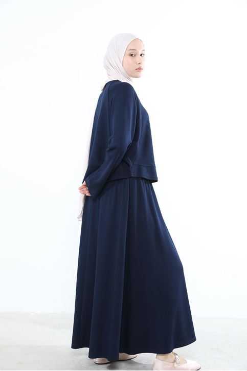 Yarasa Kol Oysho  Etekli Takım-Lacivert