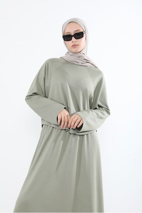 Yarasa Kol Oysho  Etekli Takım-Mint