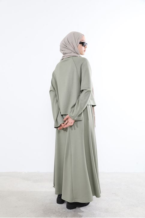 Yarasa Kol Oysho  Etekli Takım-Mint