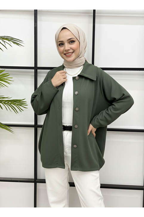 Casual Relax Fit Giy Çık-Haki